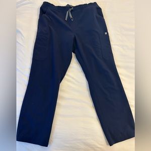 Figs Straight Leg Navy Scrub Pants Large